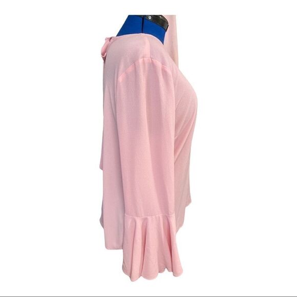 H HALSTON, pink/peach Women’s Top, Size Large‎ - Picture 3 of 10